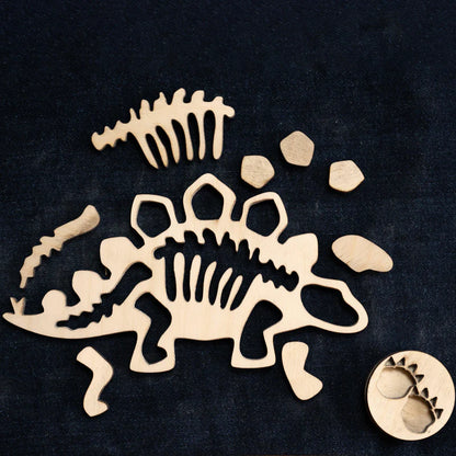 Bombay Toy Co- Montessori Puzzle Toy | Dinosaur Fossil Puzzle Toy | Set of 4