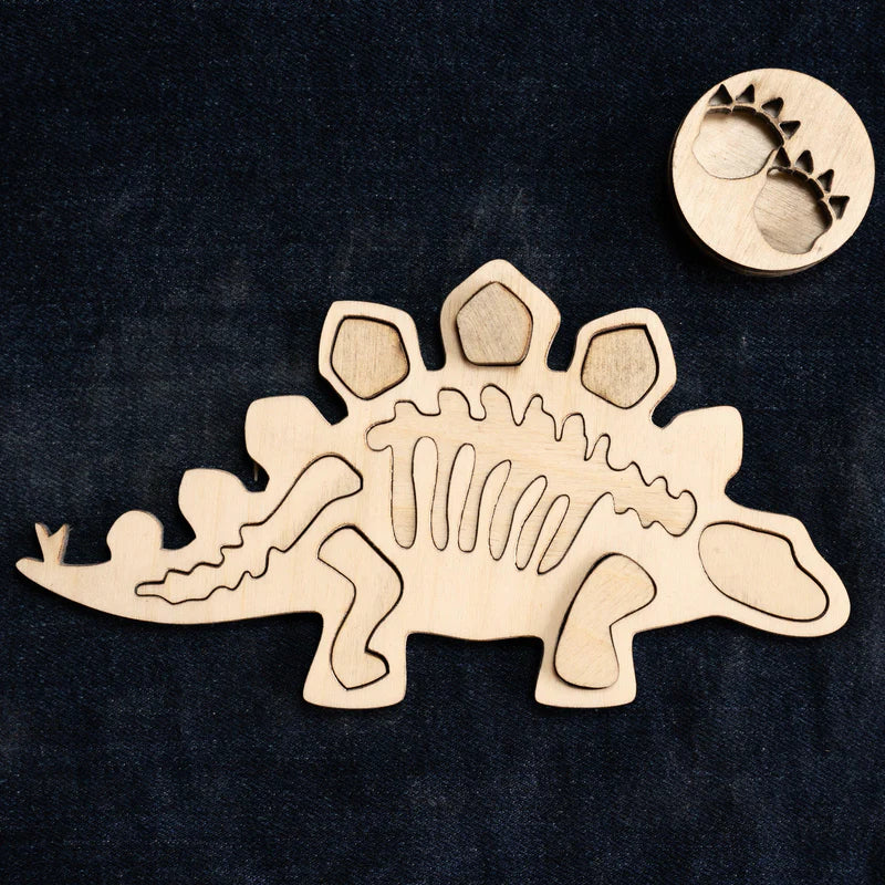 Bombay Toy Co- Montessori Puzzle Toy | Dinosaur Fossil Puzzle Toy | Set of 4