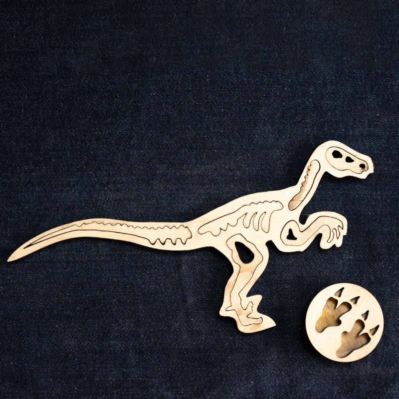 Bombay Toy Co- Montessori Puzzle Toy | Dinosaur Fossil Puzzle Toy | Set of 4