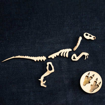 Bombay Toy Co- Montessori Puzzle Toy | Dinosaur Fossil Puzzle Toy | Set of 4