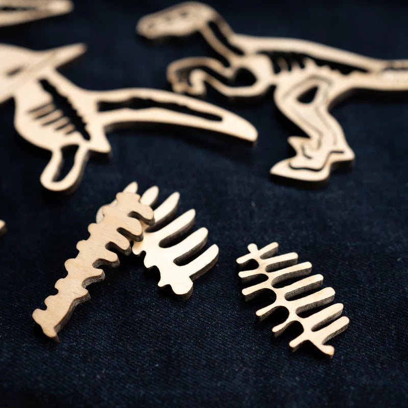 Bombay Toy Co- Montessori Puzzle Toy | Dinosaur Fossil Puzzle Toy | Set of 4