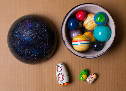 Bombay Toy Co- Wooden Solar System Toy | Space Explorer