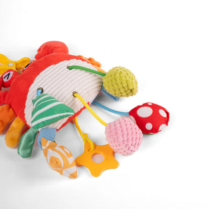 Star Papaya- Busy Claws Crab - Plush Sensory Toy