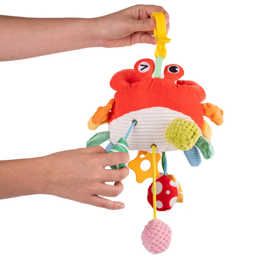 Star Papaya- Busy Claws Crab - Plush Sensory Toy