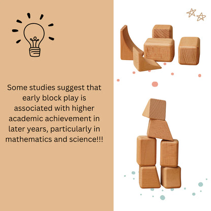 Saha-  Flo - Waldorf Blocks | Irregular Wooden Blocks for Sensory Play