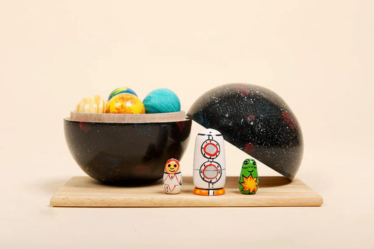 Bombay Toy Co- Wooden Solar System Toy | Space Explorer