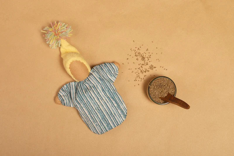 Bombay Toy Co- Aromatic Ajwain Doll for Kids | Microwavable Sensory Aid