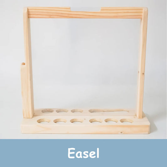 MoonToys-  Kids’ Acrylic Art Easel – Indoor/Outdoor Double-Sided Painting Stand