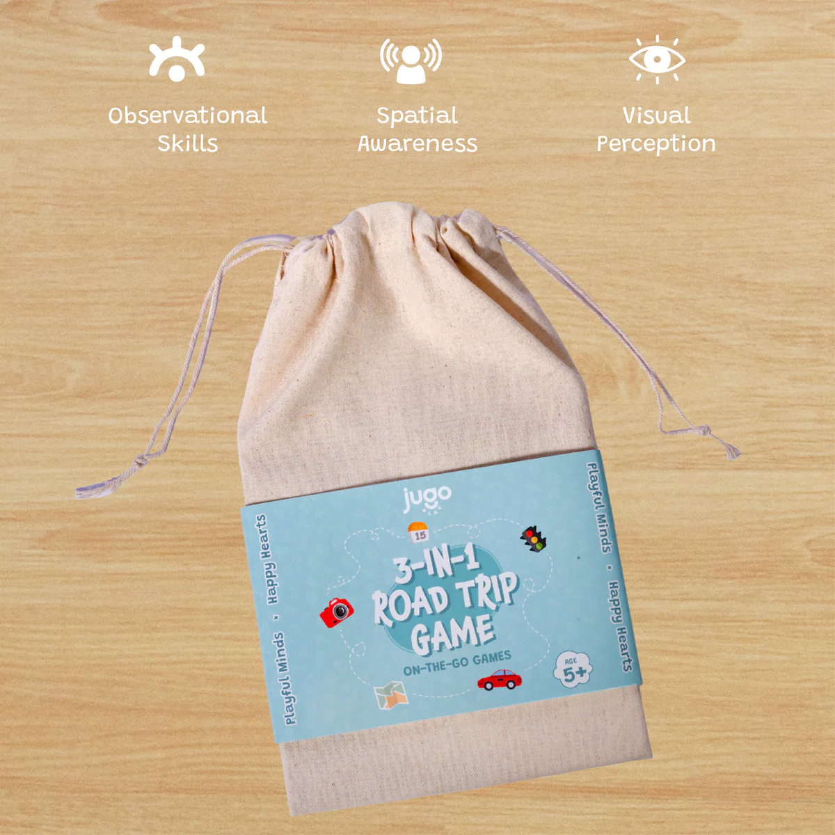 Jugo Play- 3-in-1 Road Trip Games