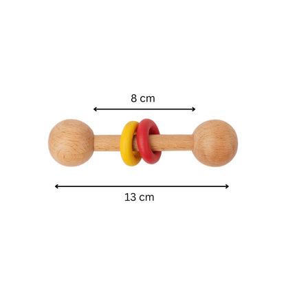Saha-  Chac-chac - Wooden Rattle for newborns and babies