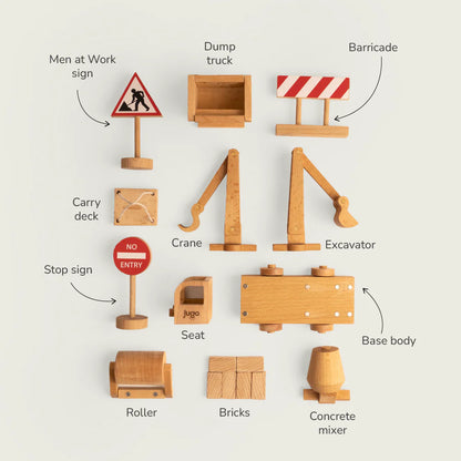 Jugo Play- Build-It Construction Vehicles (Set of 12)