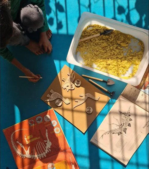 Bombay Toy Co- Montessori Puzzle Toy | Dinosaur Fossil Puzzle Toy | Set of 4