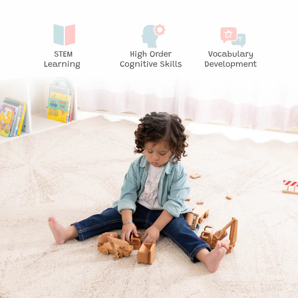 Jugo Play- Build-It Construction Vehicles (Set of 12)