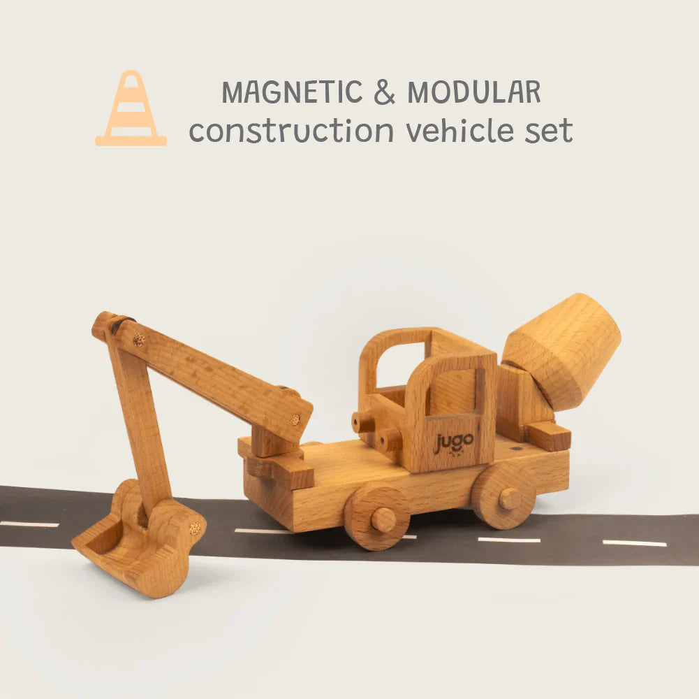 Jugo Play- Build-It Construction Vehicles (Set of 12)