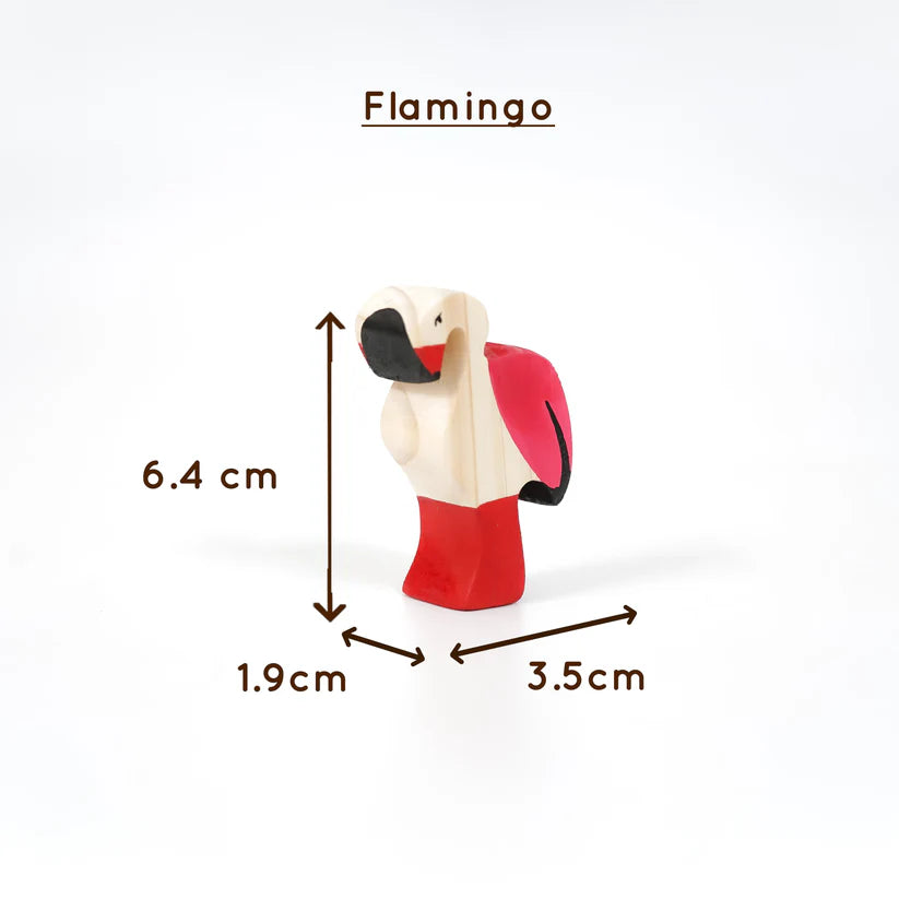 Moon Toys- Wooden Bird Figurine Set – Neem Wood Montessori Toys