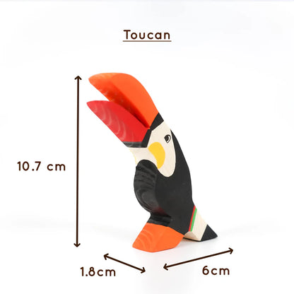 Moon Toys- Wooden Bird Figurine Set – Neem Wood Montessori Toys