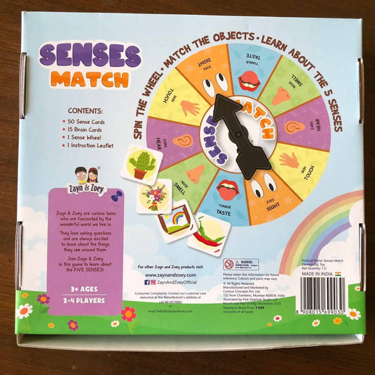Zayn & Zoey- Senses Match Game
