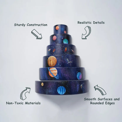 MoonToys-  Wooden Stacker Toys – Solar System